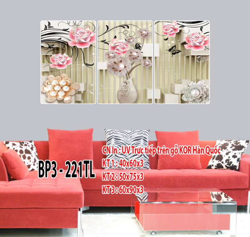 Tranh Bộ Treo Tường BP3 - 221TL