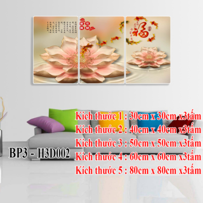 Tranh Bộ Treo Tường BP3-H3D002