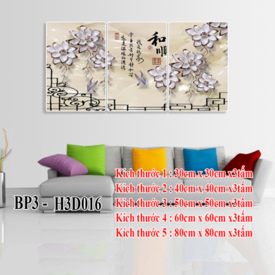Tranh Bộ Treo Tường BP3-H3D016
