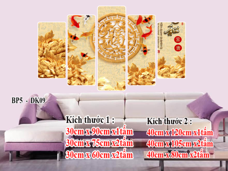 Tranh Bộ Treo Tường BP5-DK09