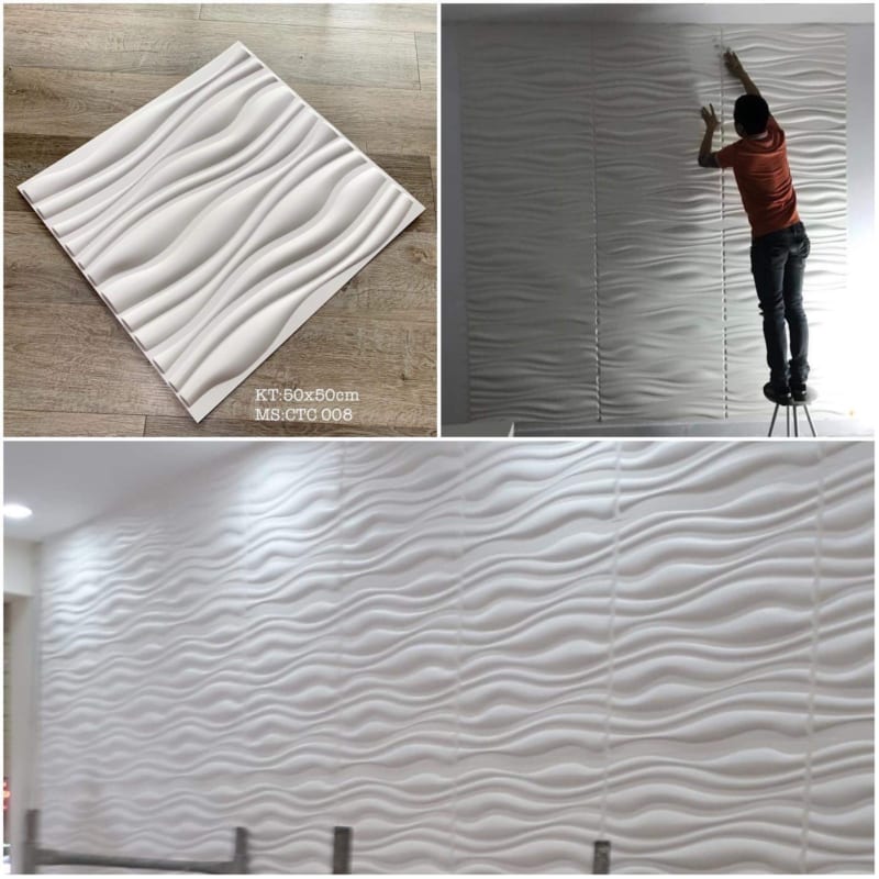 Tấm Nhựa Ốp Tường PVC 3D Cao Cấp NT-0058