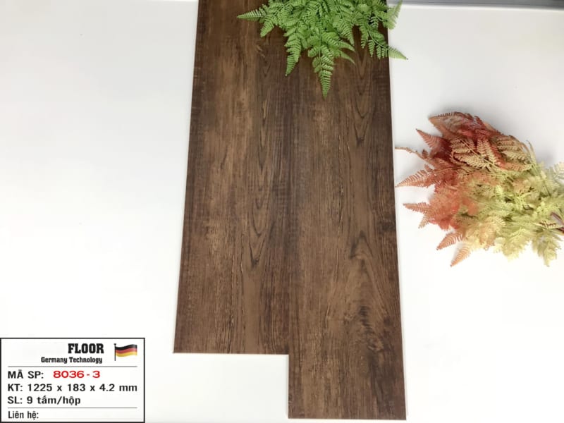 Sàn Nhựa Giả Gỗ Vinyl Hèm Khóa Cao Cấp NT-0125
