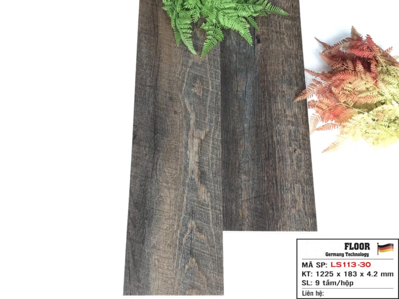 Sàn Nhựa Giả Gỗ Vinyl Hèm Khóa Cao Cấp NT-0125