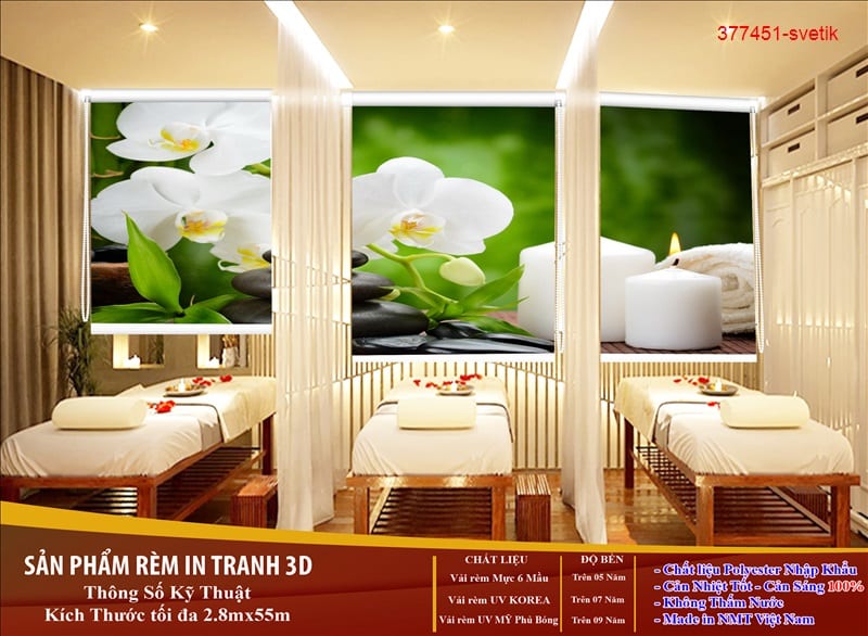 Rèm Cuốn Tranh 3D Cao Cấp NT-0075