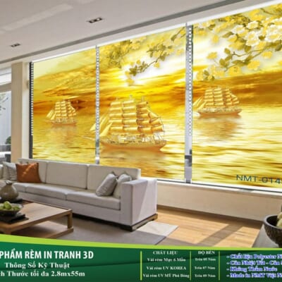 Rèm Cuốn Tranh 3D Cao Cấp NT-0075