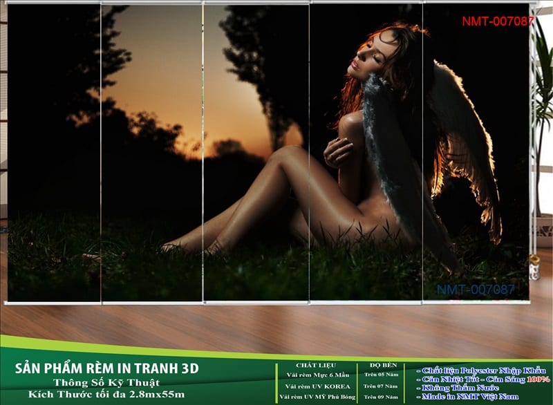 Rèm Cuốn Tranh 3D Cao Cấp NT-0075