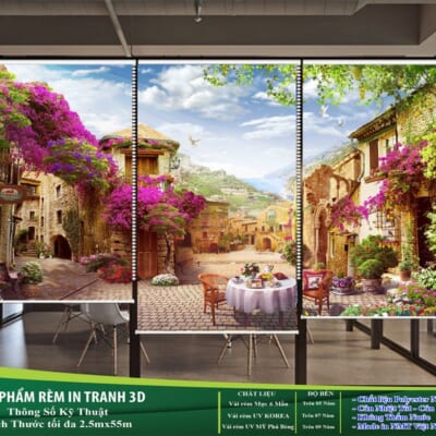 Rèm Cuốn Tranh 3D Cao Cấp NT-0075