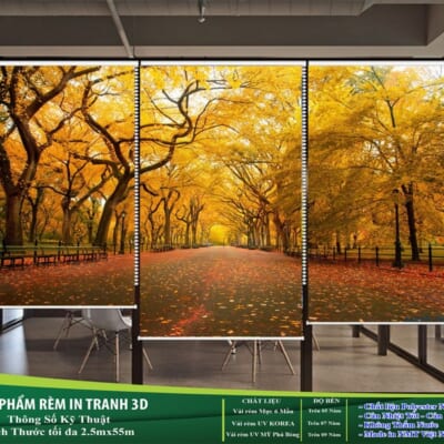 Rèm Cuốn Tranh 3D Cao Cấp NT-0075