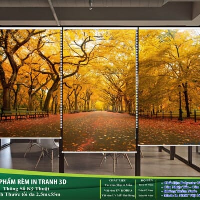 Rèm Cuốn Tranh 3D Cao Cấp NT-0075