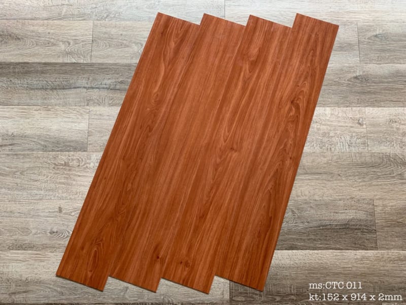 Sàn Nhựa Giả Gỗ Vinyl Tích Hợp Sẵn Keo Cao Cấp NT-0143