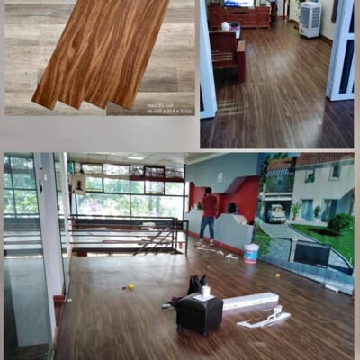 Sàn Nhựa Giả Gỗ Vinyl Tích Hợp Sẵn Keo Cao Cấp NT-0143