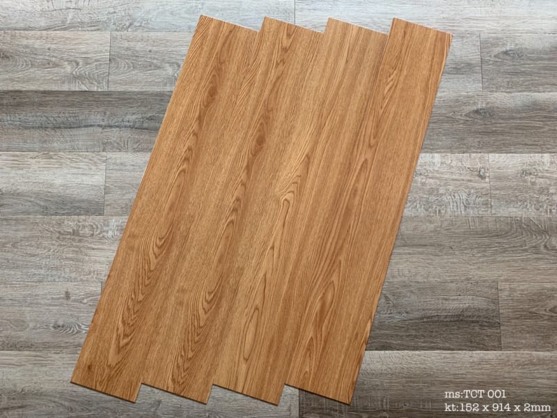 Sàn Nhựa Giả Gỗ Vinyl Tích Hợp Sẵn Keo Cao Cấp NT-0143