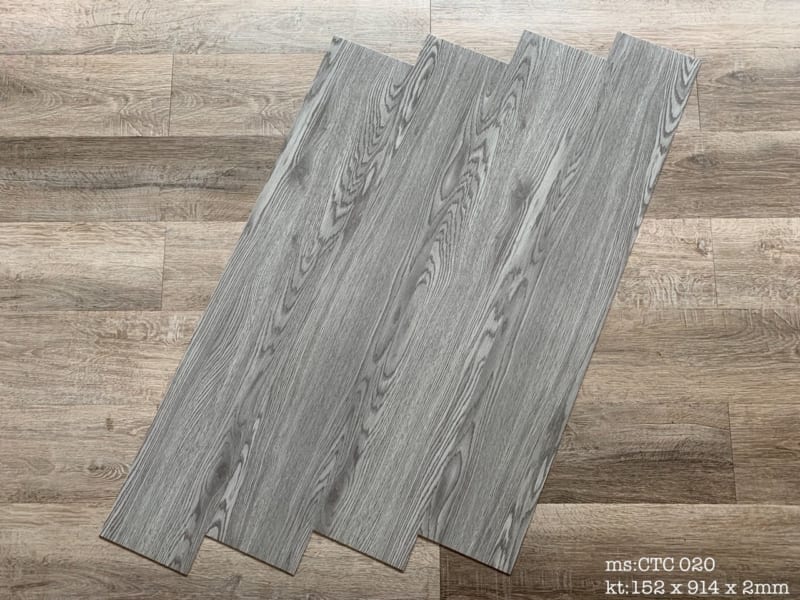 Sàn Nhựa Giả Gỗ Vinyl Tích Hợp Sẵn Keo Cao Cấp NT-0143