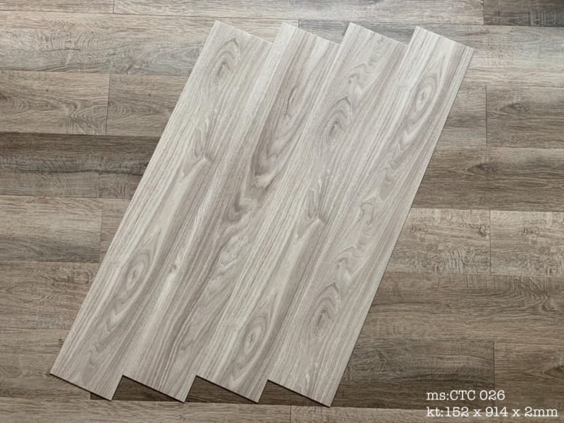 Sàn Nhựa Giả Gỗ Vinyl Tích Hợp Sẵn Keo Cao Cấp NT-0143