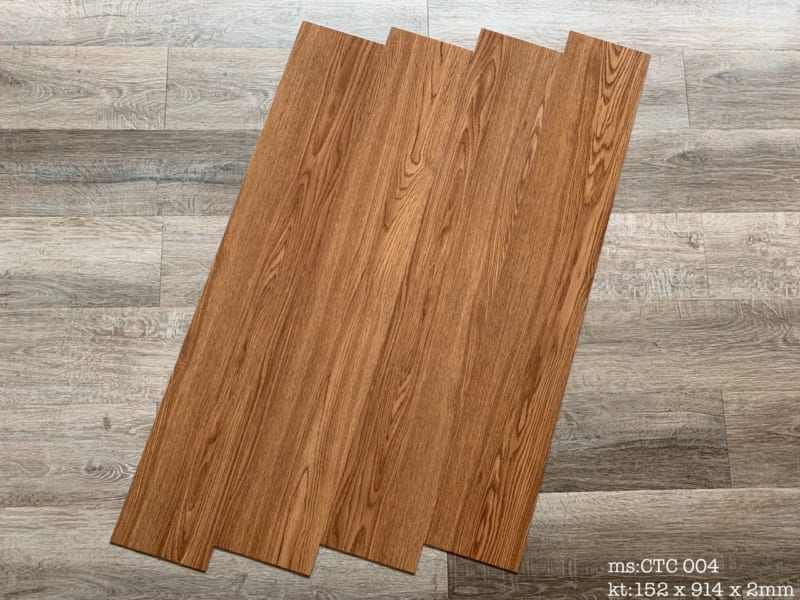 Sàn Nhựa Giả Gỗ Vinyl Tích Hợp Sẵn Keo Cao Cấp NT-0143
