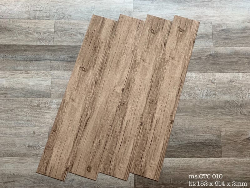 Sàn Nhựa Giả Gỗ Vinyl Tích Hợp Sẵn Keo Cao Cấp NT-0143
