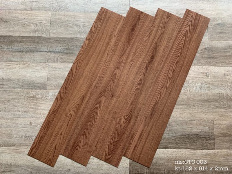 Sàn Nhựa Giả Gỗ Vinyl Tích Hợp Sẵn Keo Cao Cấp NT-0143