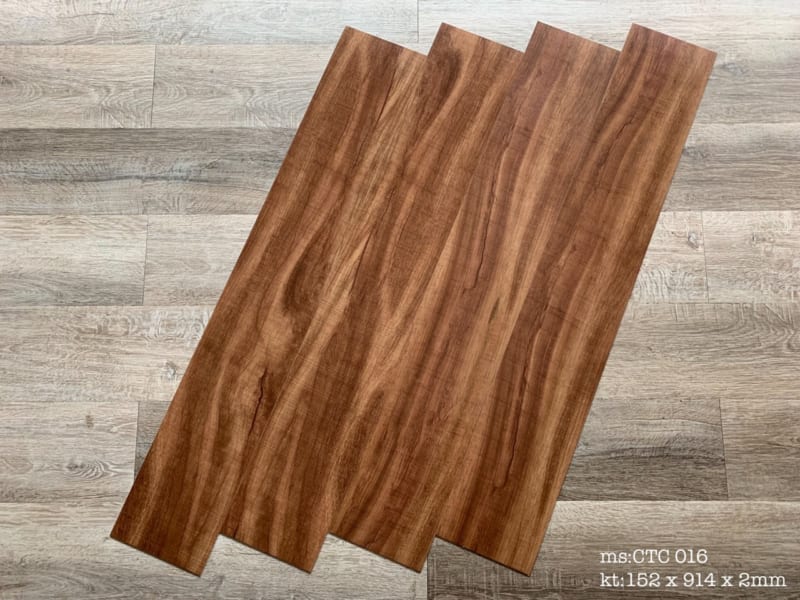 Sàn Nhựa Giả Gỗ Vinyl Tích Hợp Sẵn Keo Cao Cấp NT-0143